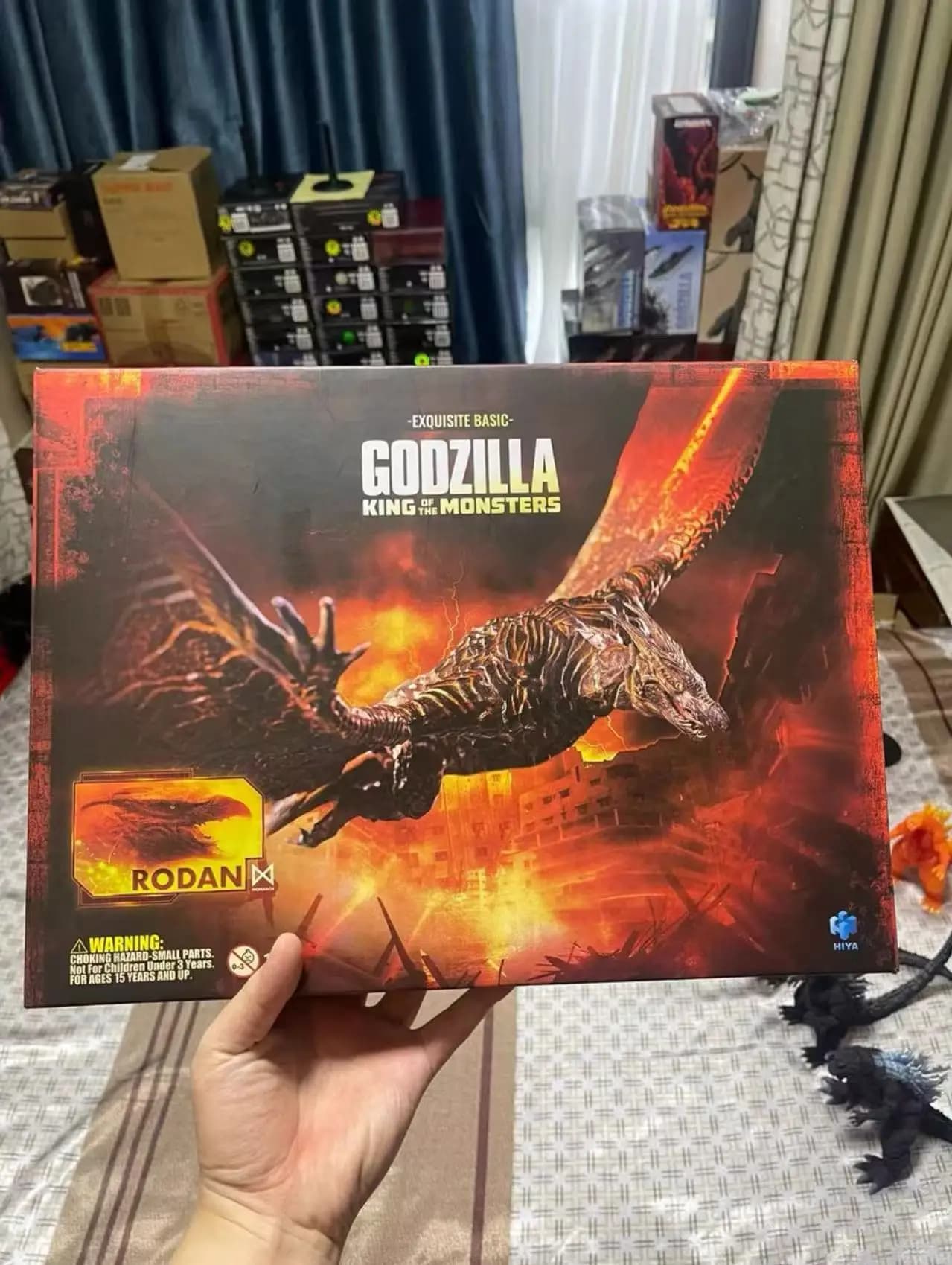 En stock, figurines d'action HIYA, série de base exquise, Godzilla, roi des monstres, Rodan, fils de