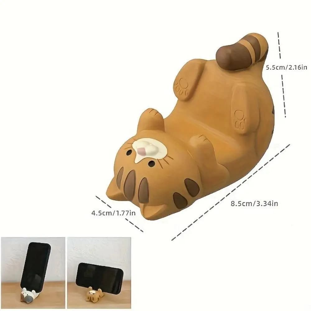 Support pour téléphone portable en forme d'animal en résine, dessin animé mignon, compatible avec to