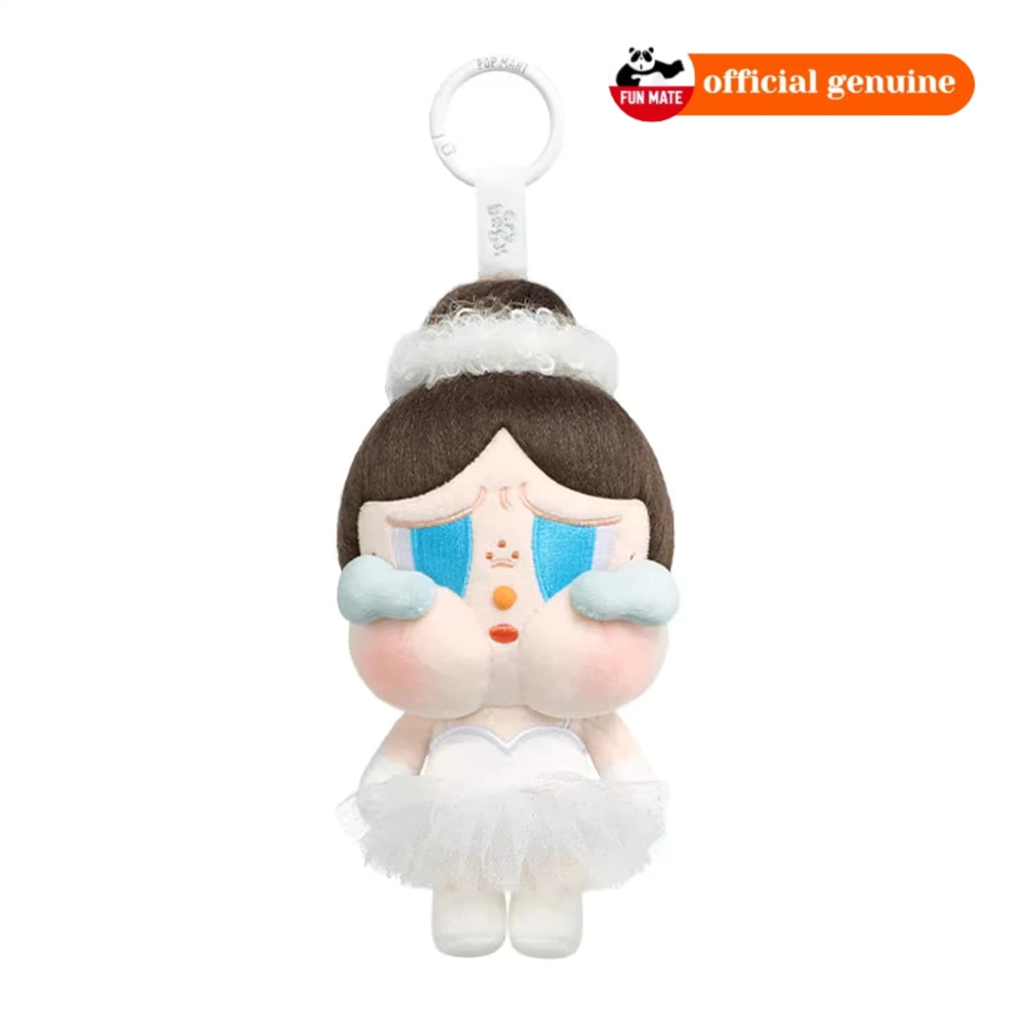 POP MART CRYBABY Series : Porte-clés en peluche tendance, pendentifs de sac, décorations, jouets de 