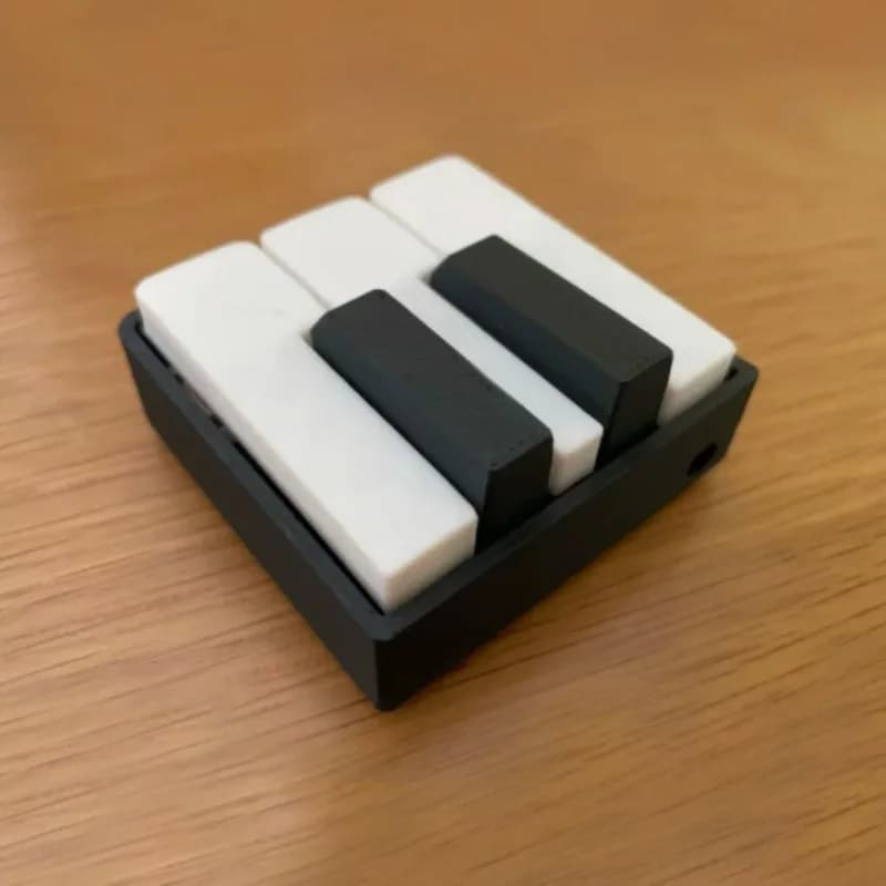 Jouet anti-stress 3D imprimé en PLA, type piano, à pression, pour le bureau, les jeux de fête, le so