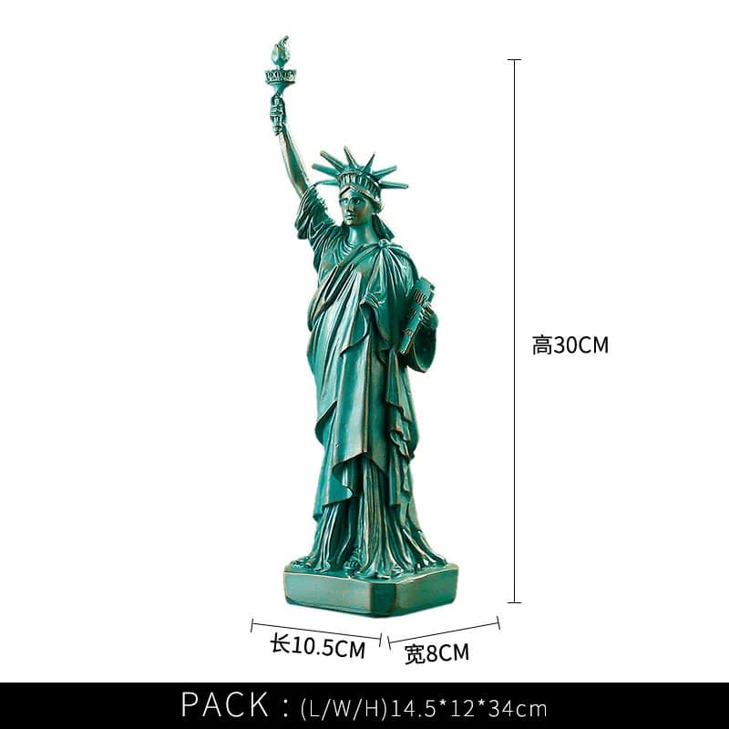 Statue de la liberté modèle européen résine rétro ornements accessoires de bureau objets de collecti