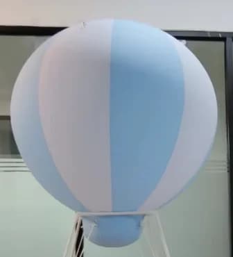 Ballon gonflable à air chaud en PVC de 3/5 pieds avec rayures pour la publicité, les événements, les