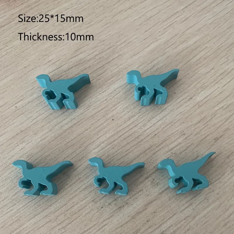 Jeu de société dinosaure en bois, accessoires d'échecs, 5 pièces/ensemble