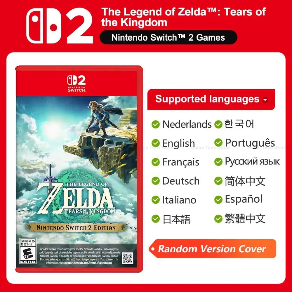 Nintendo Switch 2 Zelda: Tears of the Kingdom la légende de Zelda: larmes du royaume jeux Juegos off