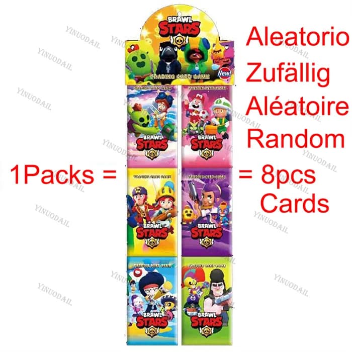 Autocollants Anime Brawl Stars - Cartes de Collection Aléatoires - Cartes de Combat - Cartes de Jeu 
