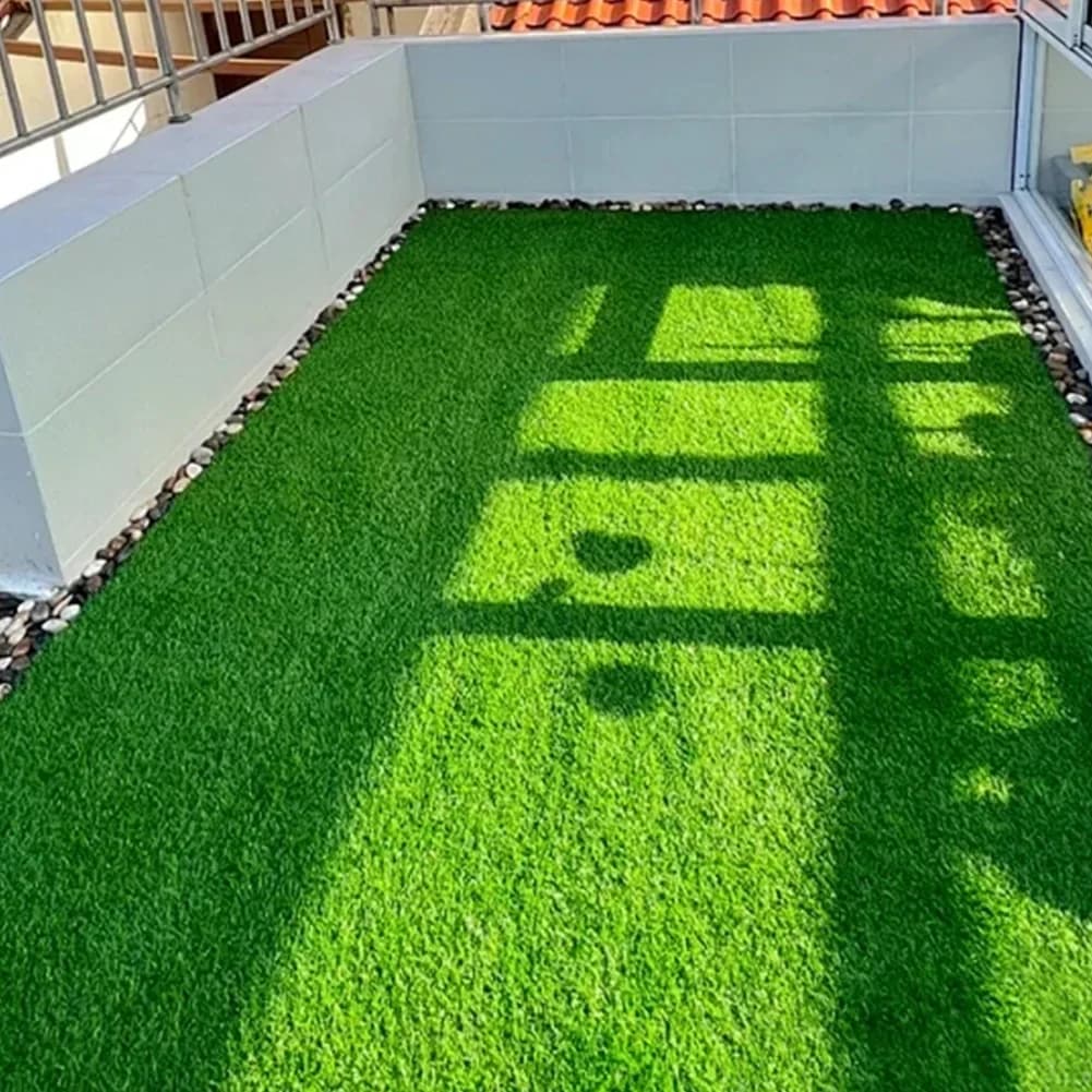10 pièces 12 pouces x 12 pouces carreaux de sol d'herbe vert imbriqué carreaux de pont d'herbe tapis