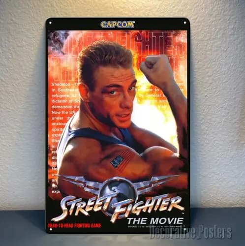 Affiche métallique de film de jeu vidéo - Taille : 20x30cm - aluminium