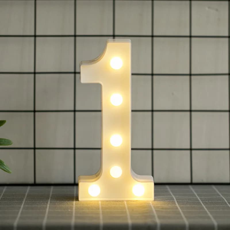 Lettres LED Shoous DIY créatives, 26 lettres de l'alphabet anglais, lumière pour vacances, maison, m