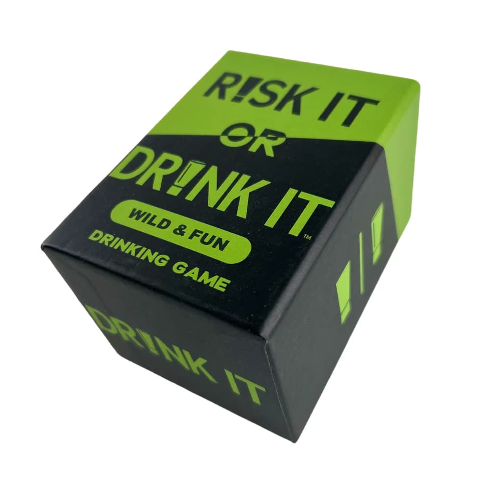 Risk It Or Drink It Jeu de fête amusant pour jeu de cartes universitaire Jeu de boissons Pré-jeu de 