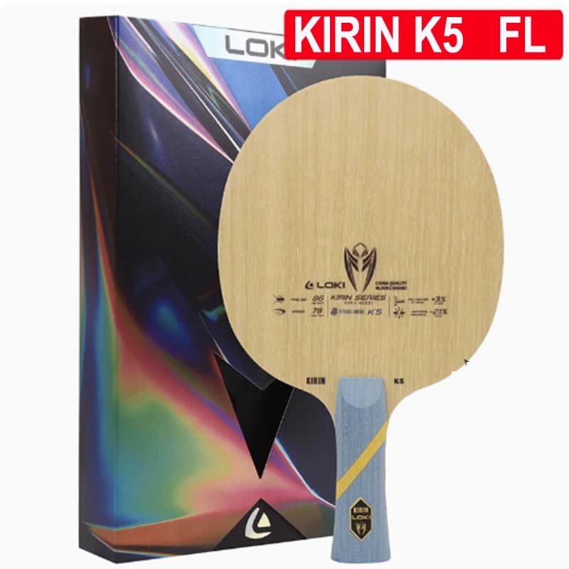 LOKI KIRIN k5 lame de tennis de table en bois pur 5 plis facile contrôle raquette de tennis de table