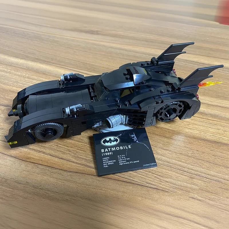 Blocs de construction Batmobile de la série Super Heroes 1989, modèle de char classique limité, joue