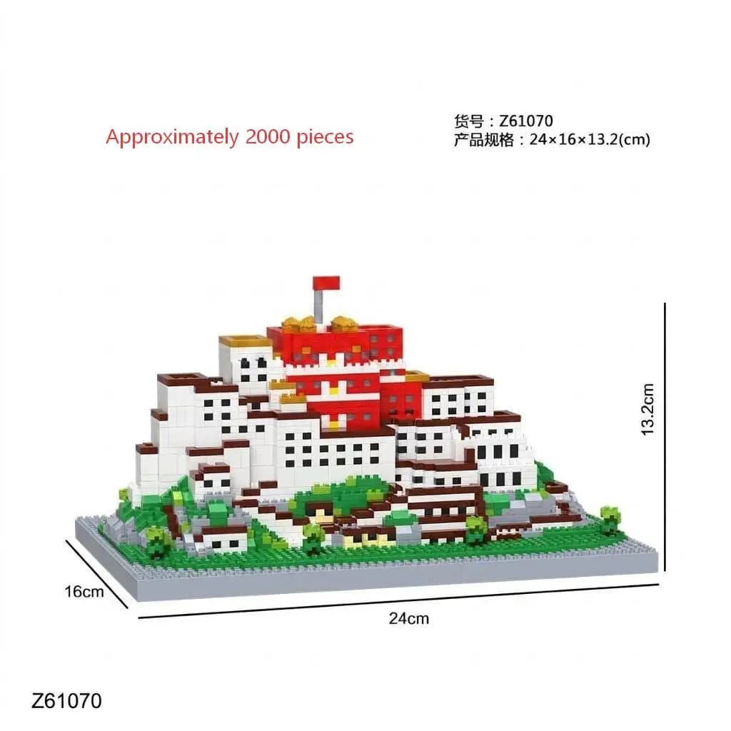 Modèle de construction du palais du Potala en Chine, un jouet/cadeau d'assemblage d'un modèle archit