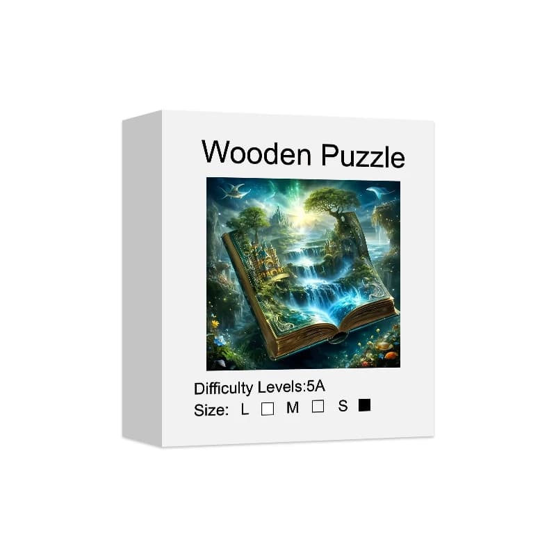 Forêt magique de livres Puzzle en bois pour adultes Puzzle magique de haute difficulté jouet intelle
