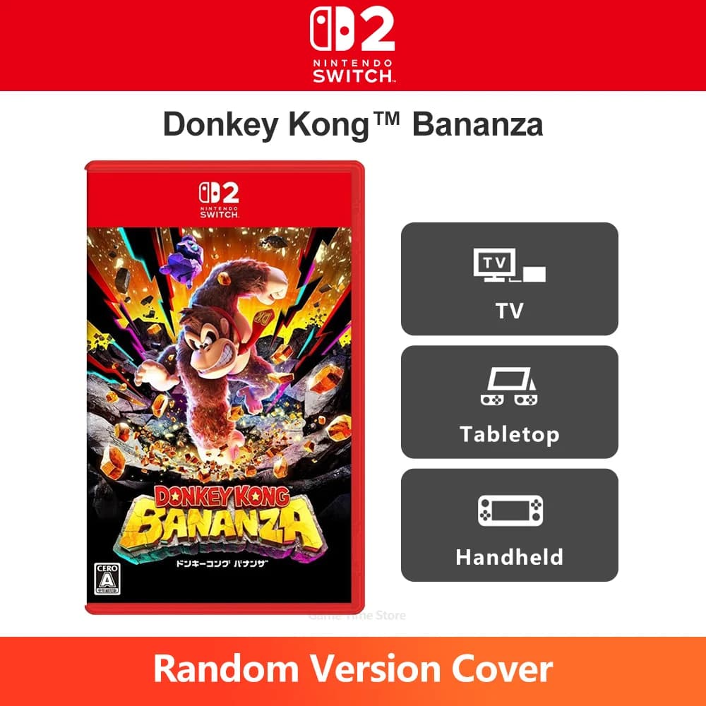 Donkey Kong Bananza Nintendo Switch 2 Juegos offres de jeux Nintendo carte de jeu physique jeu d'ave