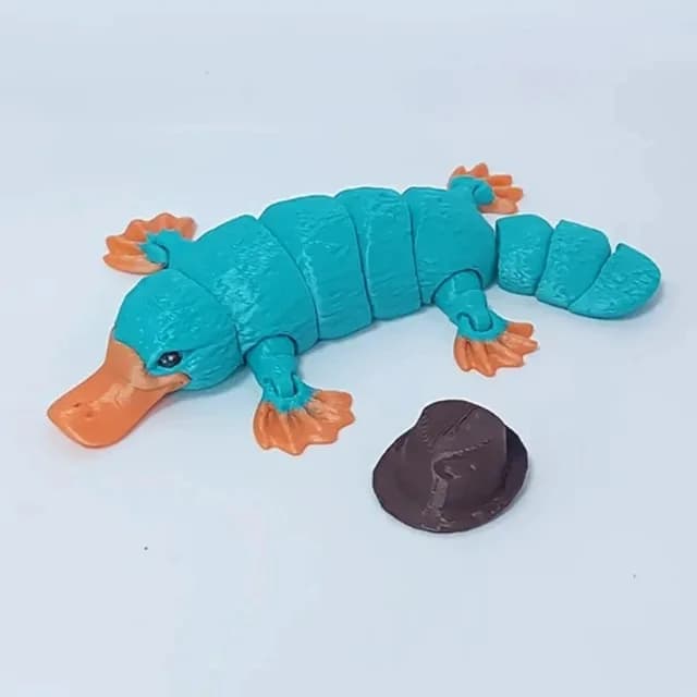 Figurine d'oiseau à bec de canard multi-articulée imprimée en 3D en résine, jouet créatif en forme d