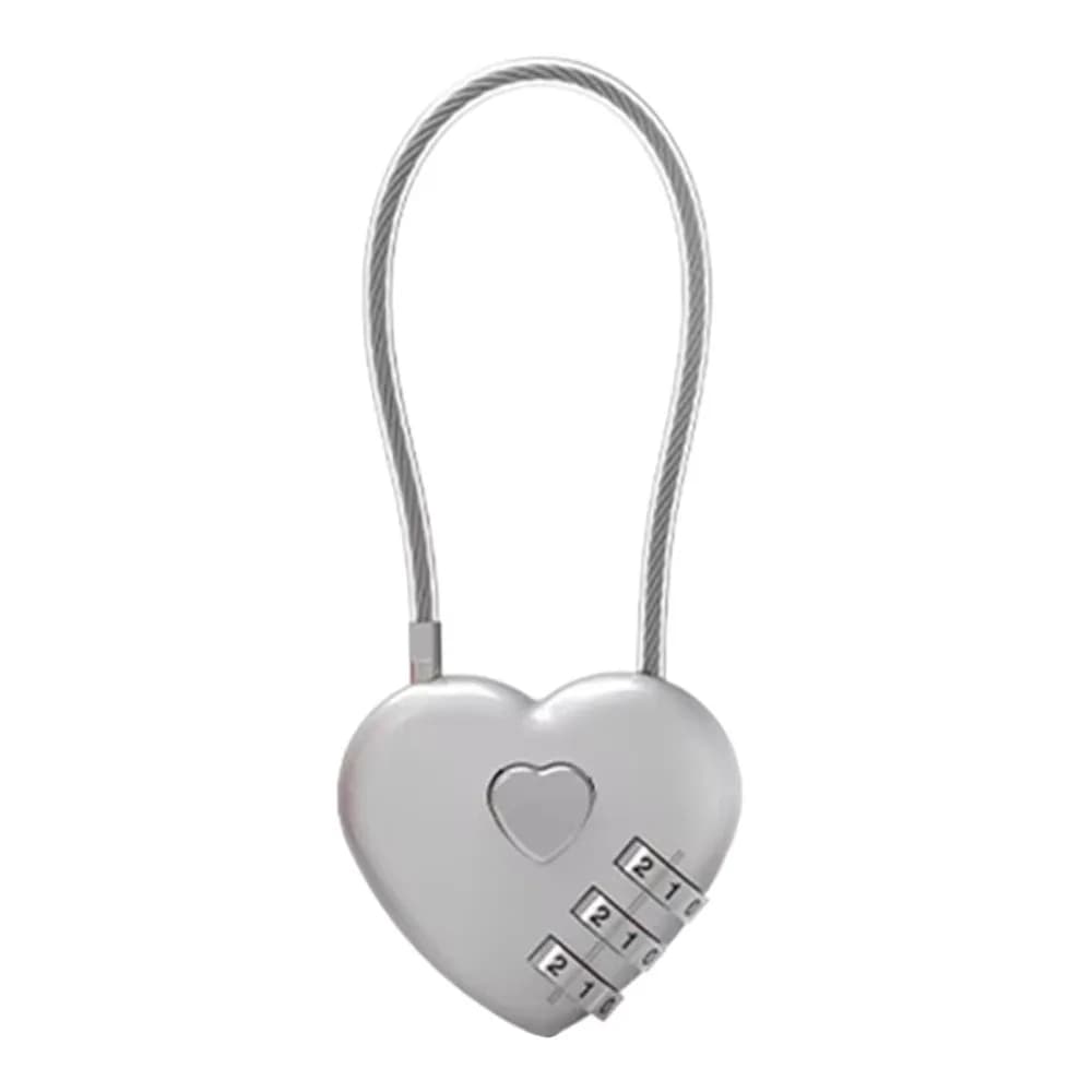 Outil de sécurité Style coeur amour mot de passe serrure 3 chiffres mot de passe combinaison serrure