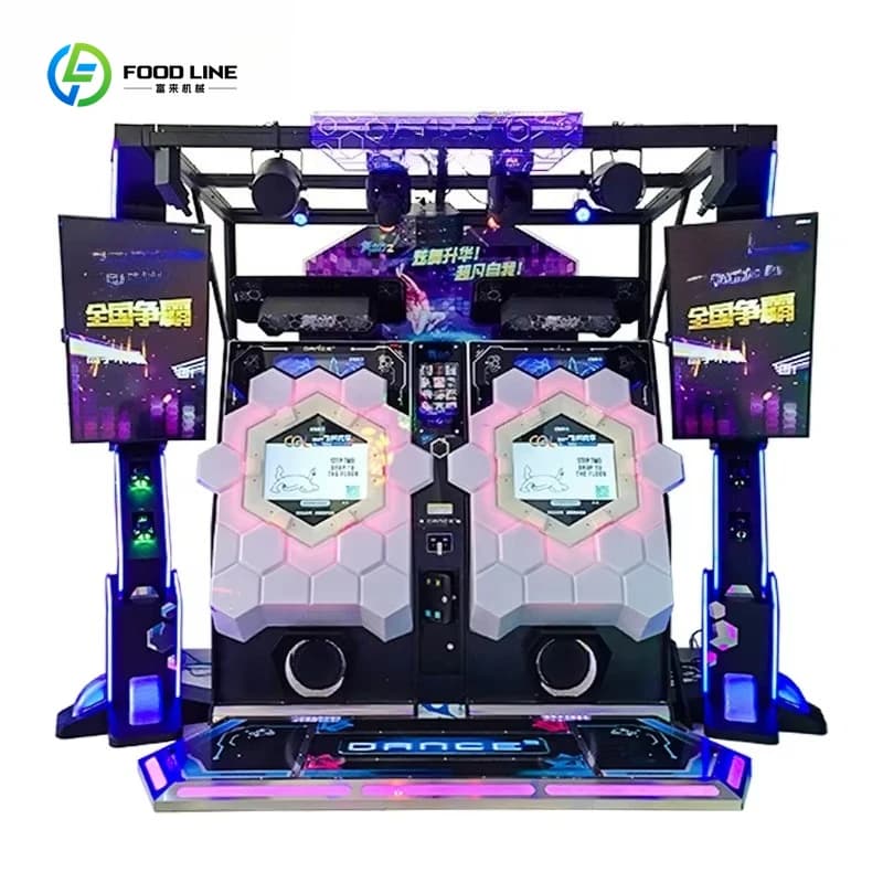 Machine de jeu d'arcade de danse personnalisée, équipement de divertissement commercial intérieur po