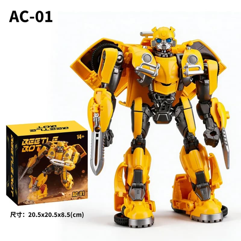 Figurine articulée transformable Bumblebee version film, 18 cm, voiture-robot, avec accessoires mult