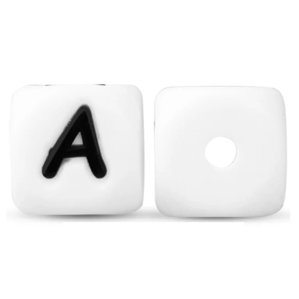 Kovict 50 ~ 1000 pièces 12mm multicolore Alphabet anglais lettres en Silicone perles pour la fabrica