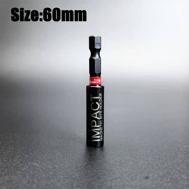 Tige d'extension magnétique à impact 60/75/100/150 mm, support pour embouts de perceuse, hexagone 1/