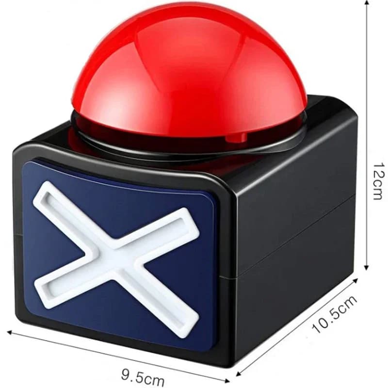 Bouton d'alarme de sonnerie de réponse de jeu avec son et lumière Trivia Quiz obtenu une buzzer de t