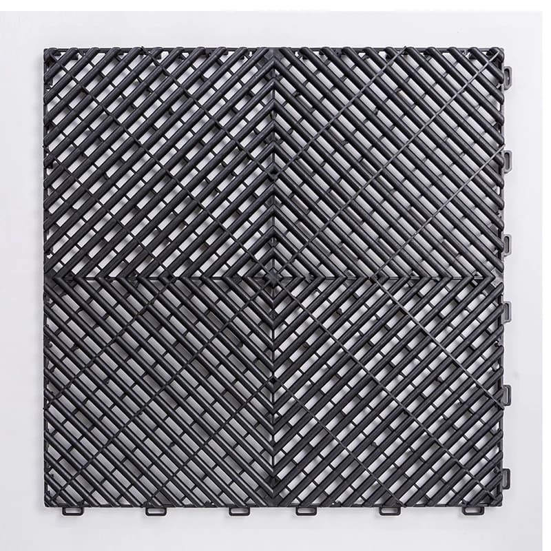 Carrelage de sol de Garage en plastique imbriqué, grille de sol, magasin de lavage de voiture, carre