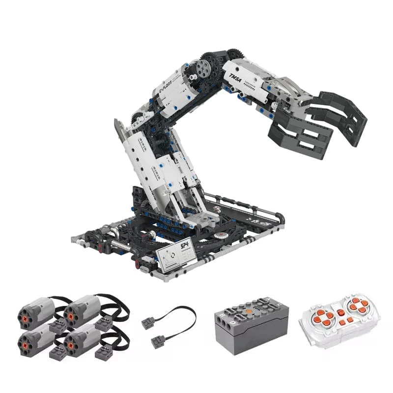 Blocs de construction de bras robotique, jouets télécommandés programmables, apprentissage STEM, cul