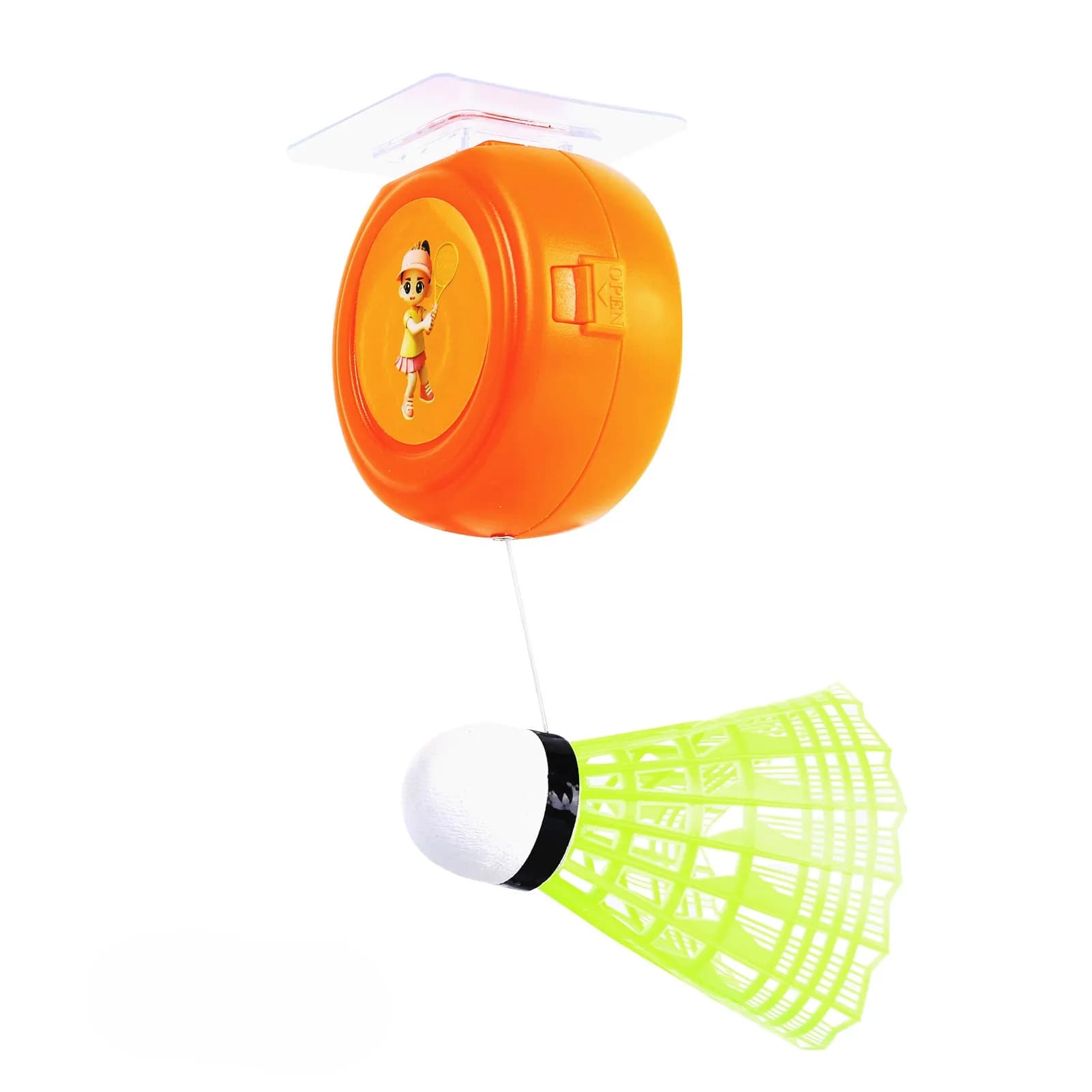 Entraîneur de badminton rétractable automatique, rebondisseur de pratique solo avec vitesse réglable