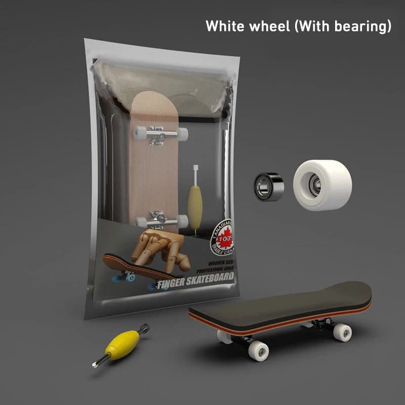 Jouet de puzzle, skateboard à doigts en bois d'érable, fingerboard, loisirs, nouveauté, jouets senso