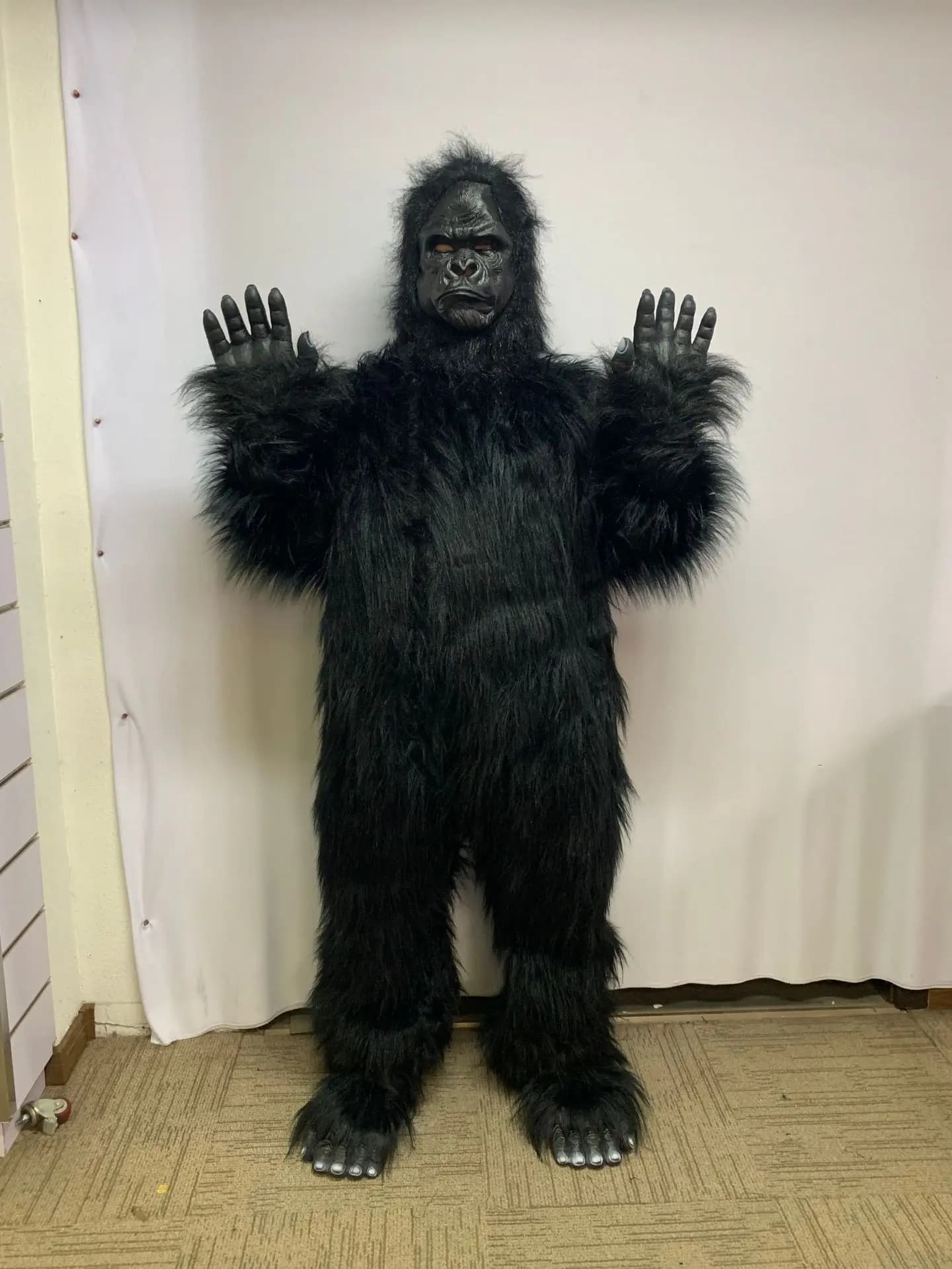 Costume de Cosplay pour adultes, mascotte de gorille King Kong, publicité de fête, vêtements de poup