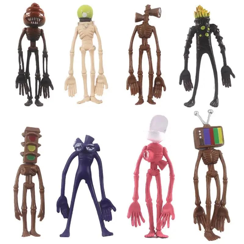 8 figurines de cosplay Siren Head, figurines de dessin animé Sirenhead, modèles de la légendaire fon