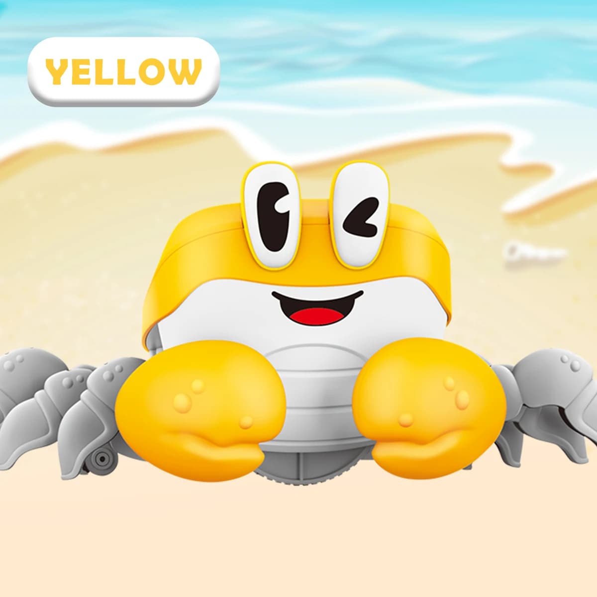 Jouets de crabe de dessin animé pour enfants, animaux de compagnie électriques, crabe musical dansan