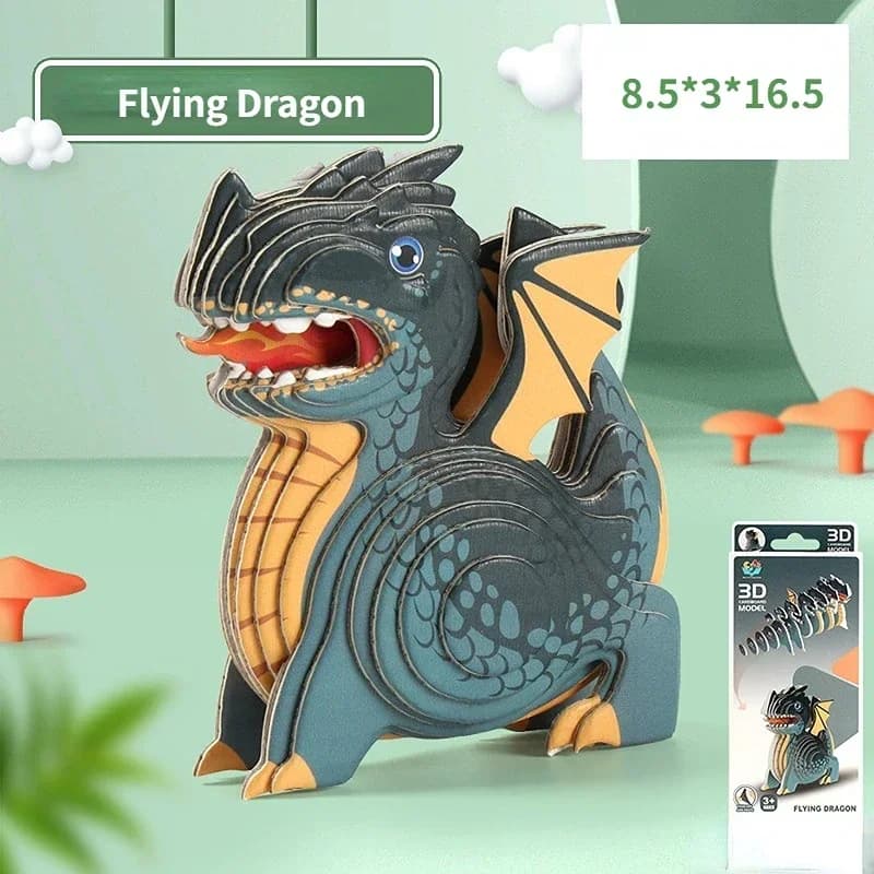Puzzles 3D pour enfants, jouets éducatifs dinosaures du monde jurassique, Puzzle Animal en papier, m