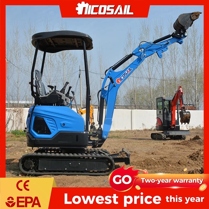 Mini-excavatrice Euro V personnalisée, 18,4 kW, haute puissance, outil de construction pour travaux 