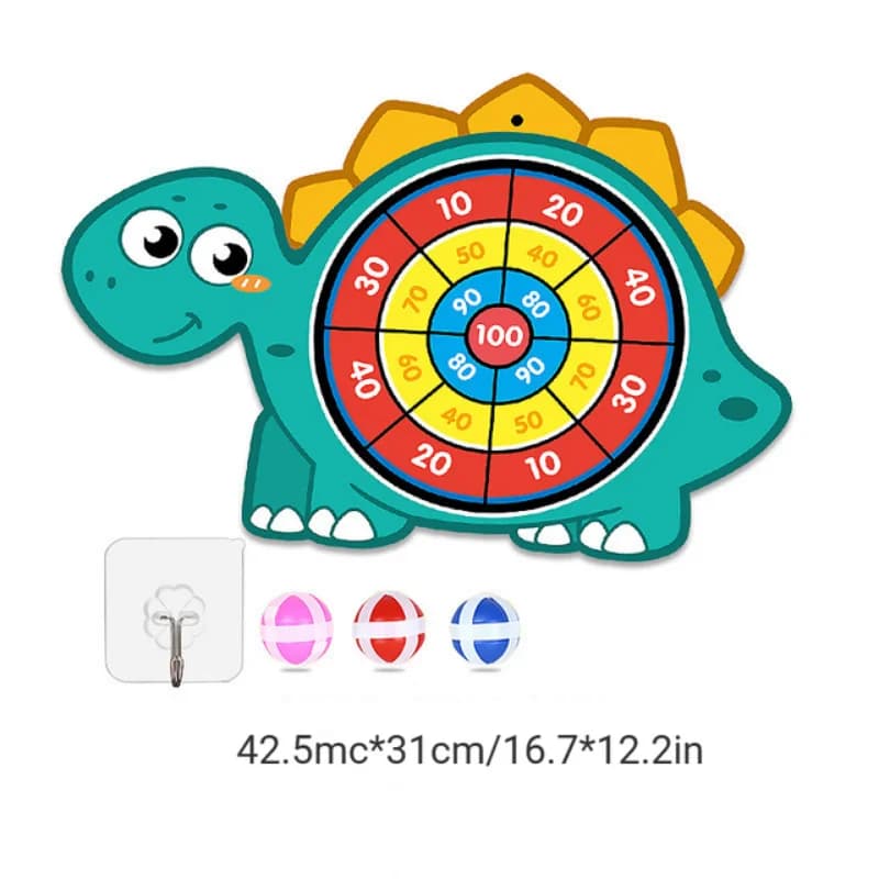 Jeu de fléchettes Montessori avec cible adhésive pour enfants, jouets de sport d'intérieur et d'exté