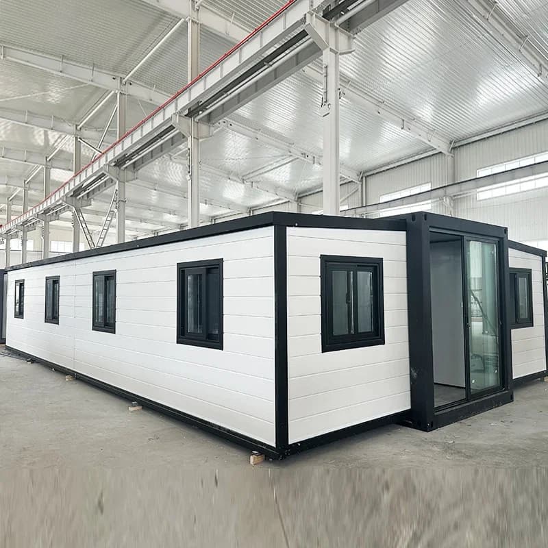 Maison préfabriquée à construction rapide, maison conteneur modulaire pliable de 20 pieds, maison co