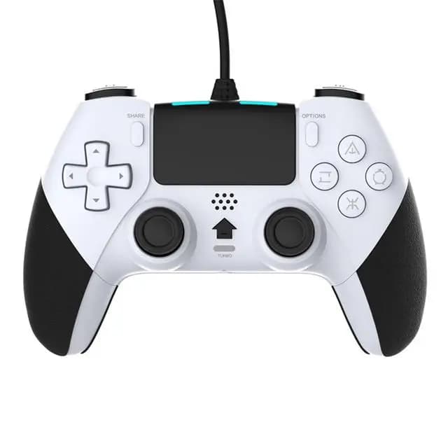 Manette de jeu avec fil Usb, contrôleur Compatible pour PS4, Joystick avec fonction de Vibration à 6