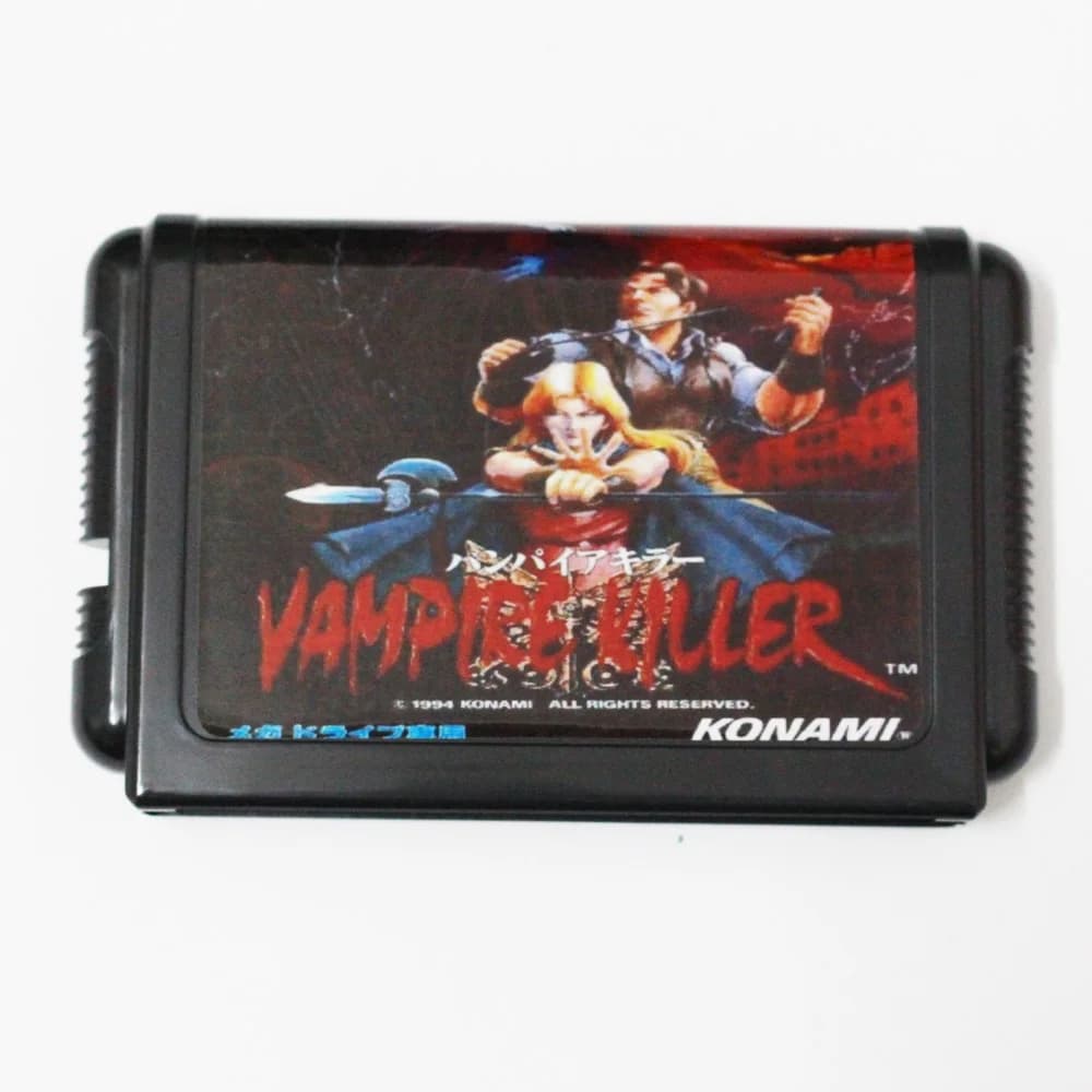 Carte de jeu Vampire Killer 16 bits MD pour consoles Sega MegaDrive Genesis 16 bits