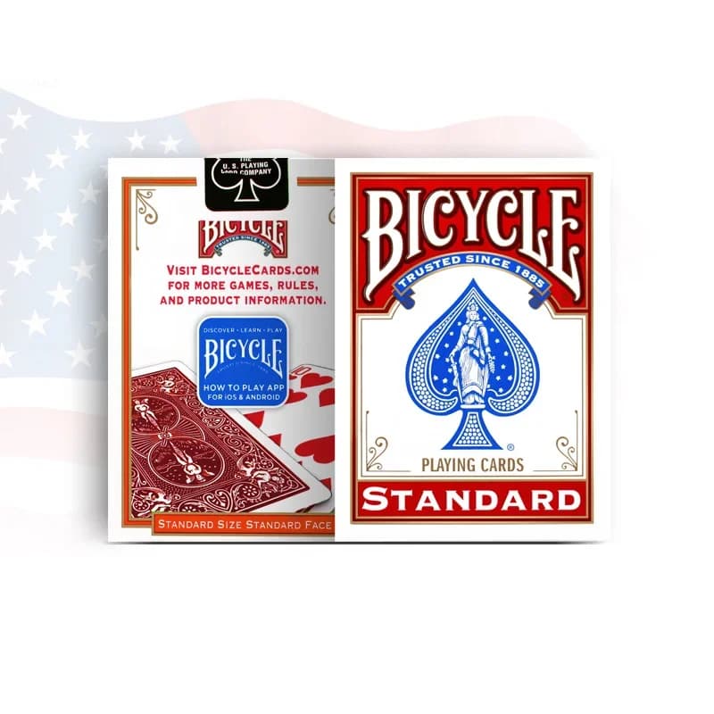 Cartes à jouer en papier pour vélo, 1 pièce, bleu/rouge, Original, arrière de cavalier, jeux Standar
