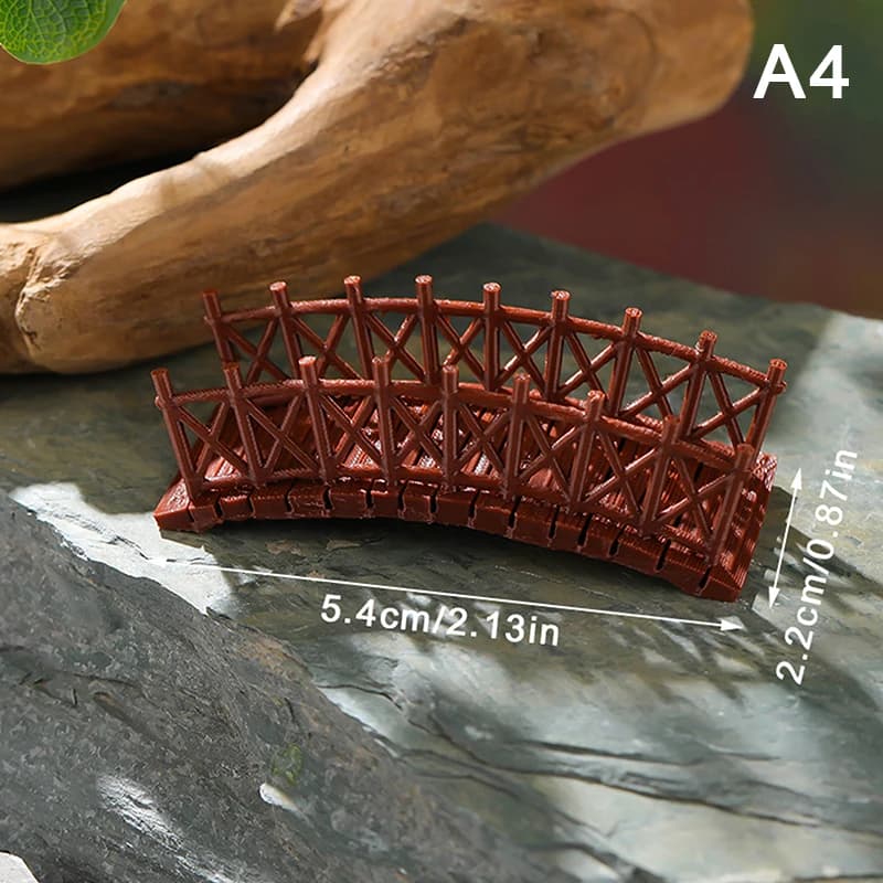 Statue de pont chinois – Modèle de construction ancien, pavillon japonais Miniature, ornement de bon
