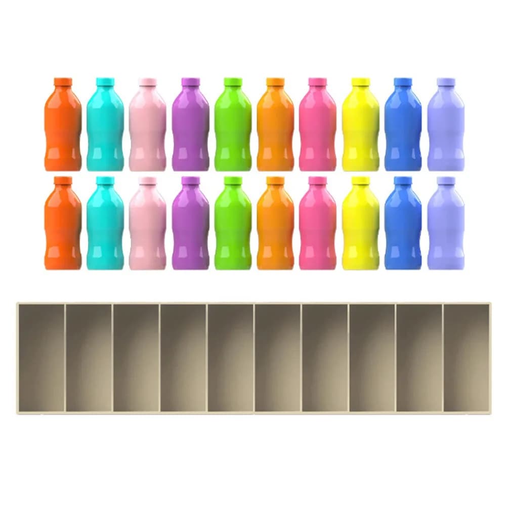 Jeu créatif de correspondance de bouteilles, pensée logique, éducation précoce, jouets de tri des co