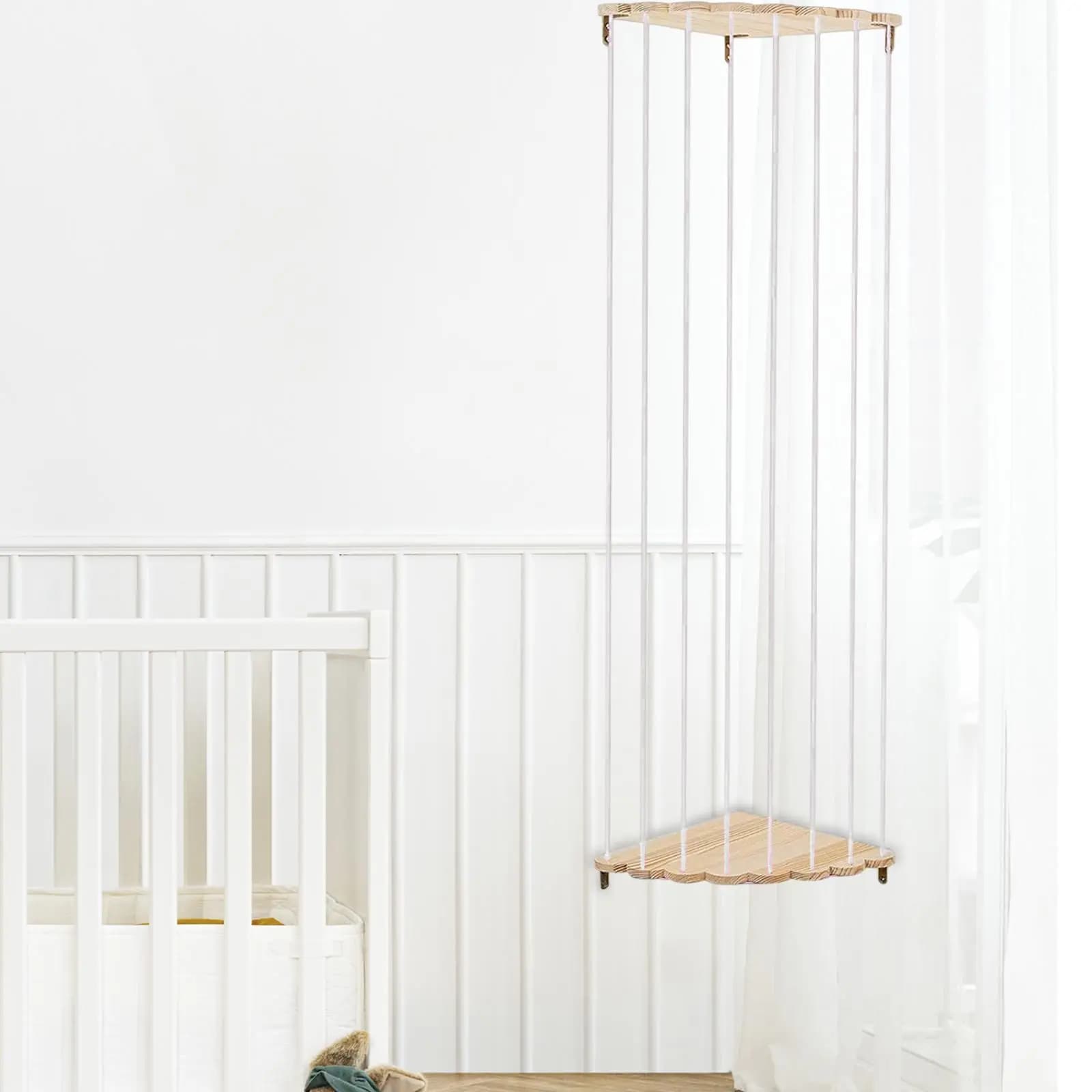 Support de Jouets en Peluche d'Angle Réglable, Décoration de Maison, Étagère en Bois Doux pour Dorto