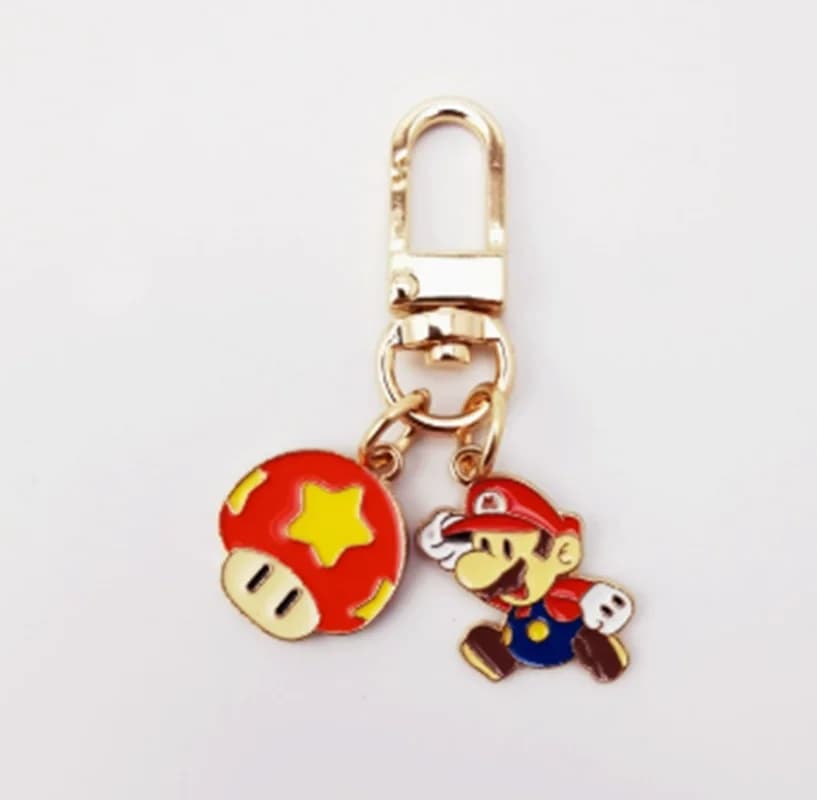 Porte-clés de la série Mario Bros, figurines super mignonnes, accessoires de sac, décorations de voi