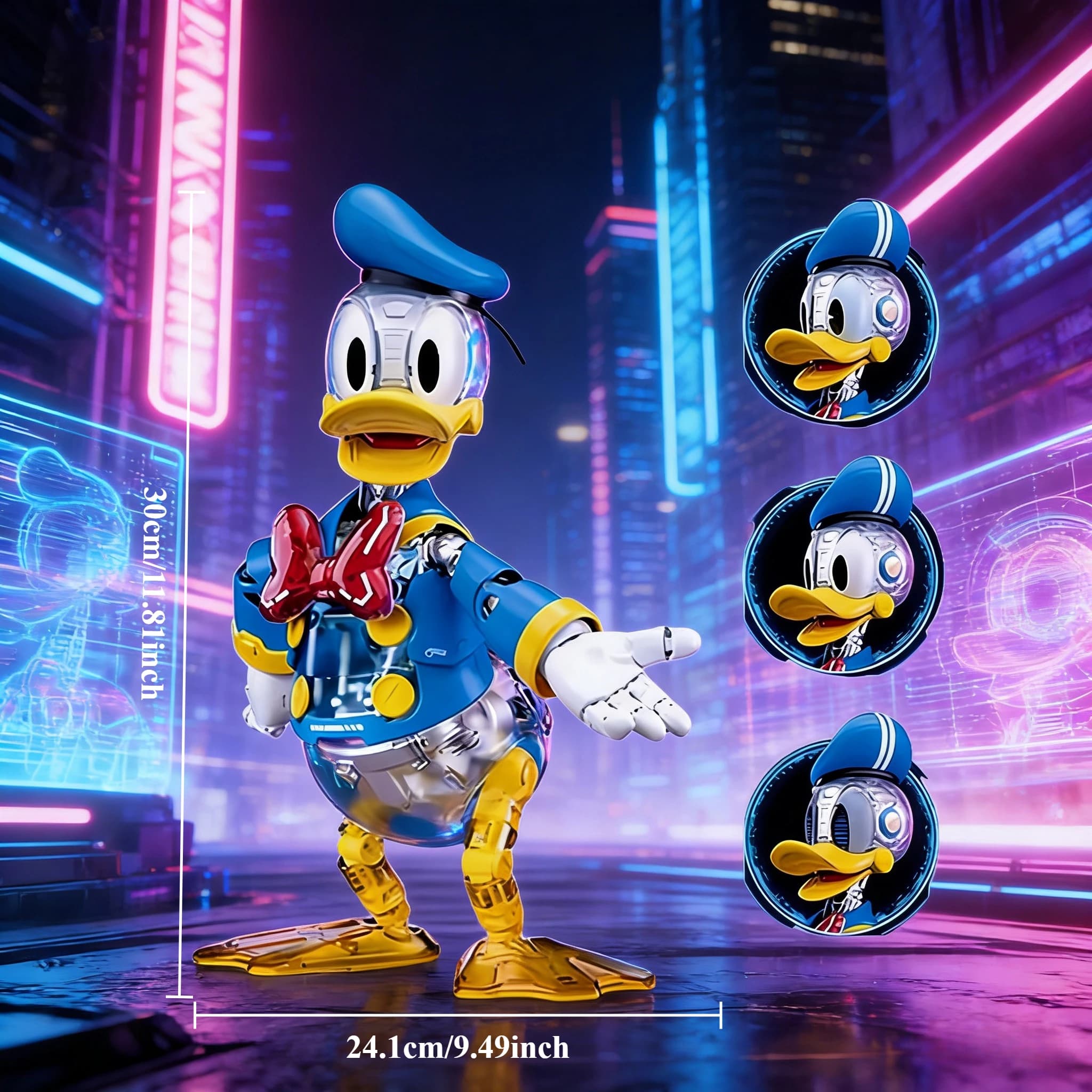Figurines d'action Disney Mickey Donald Duck, ensemble de jouets, accessoires de jeu, modèle en PVC,