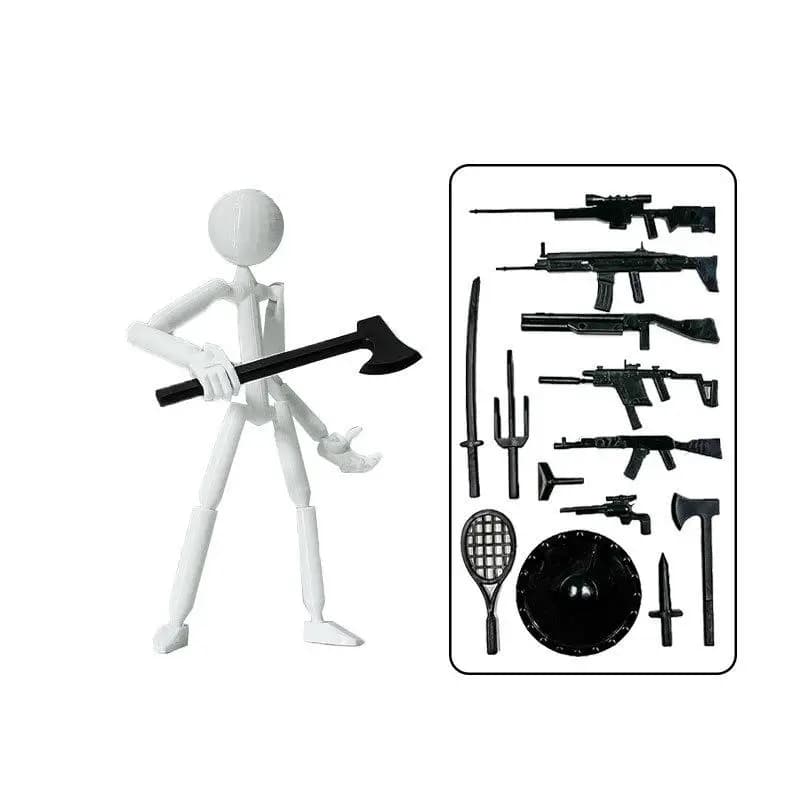 Jouet Stickman multi-articulés, impression 3D mobile, Mannequin imprimé en 3D, nouveauté, figurine d