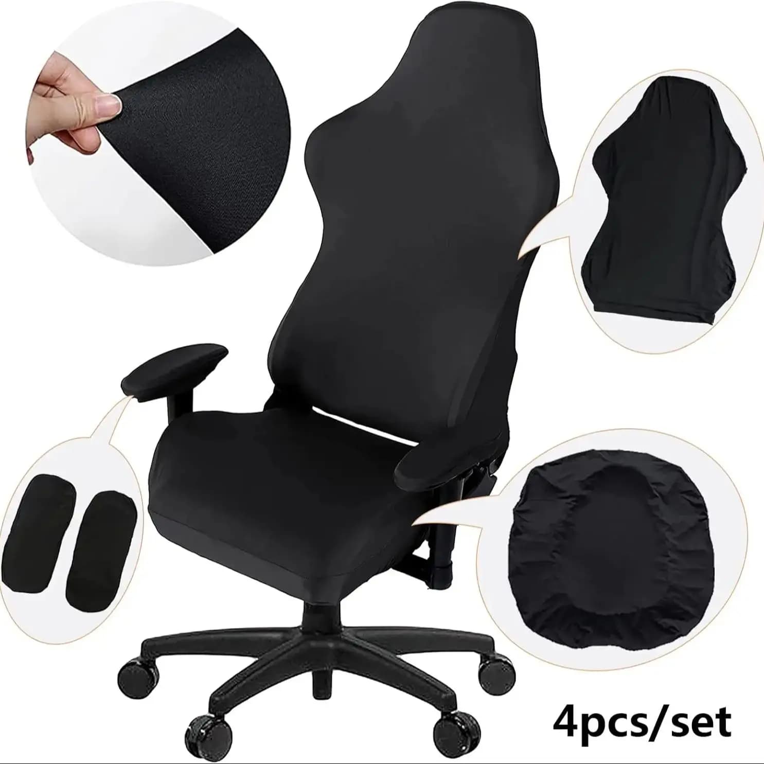 Housse de chaise de jeu-housse de siège de chaise de jeu 4 pièce/ensemble housses de chaise de jeu e