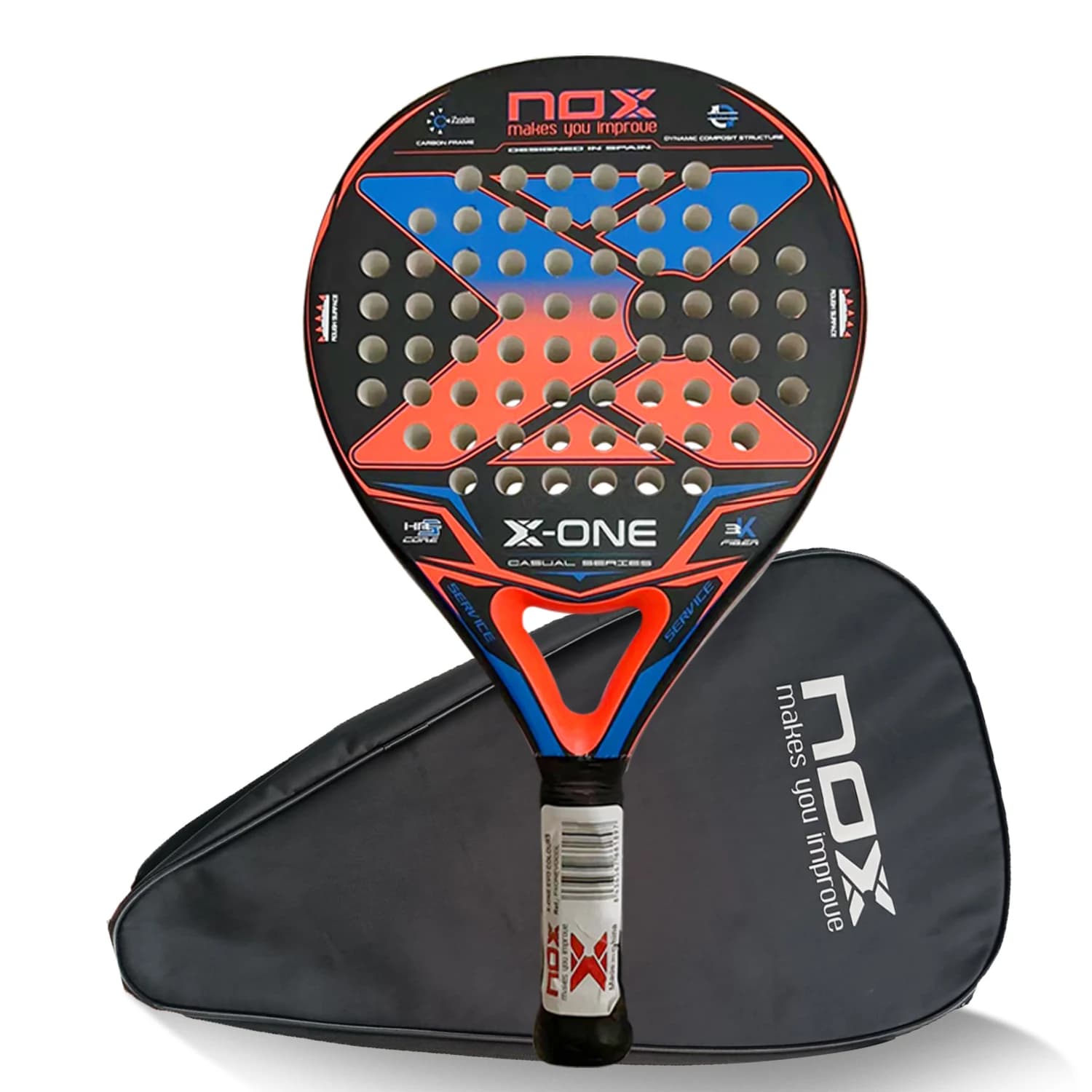 Raquette de tennis Nox 3K 12K 18K, sac portable inclus, cadeau idéal pour Noël, anniversaire, vacanc
