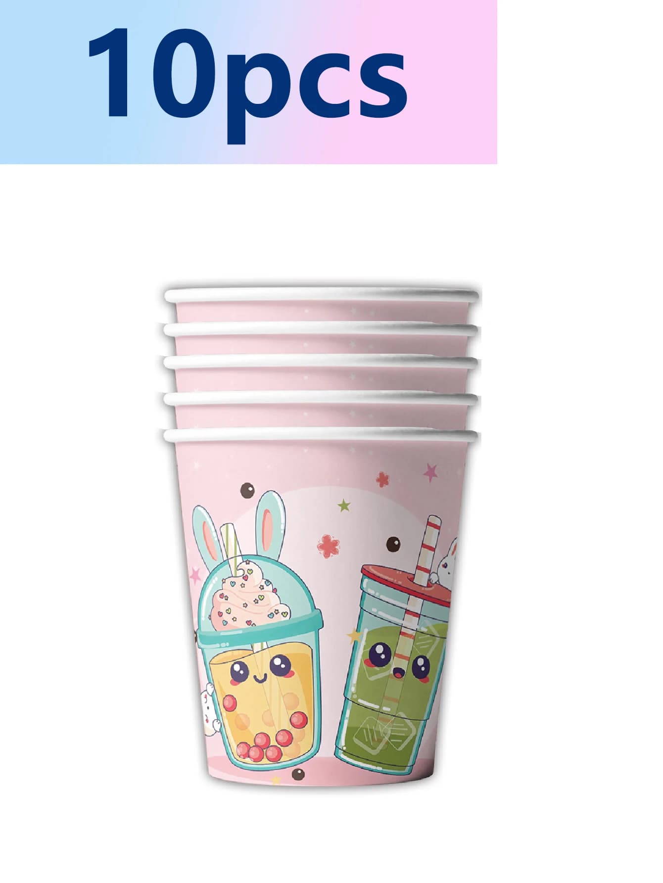 Articles de fête sur le thème du thé au lait, mignons et amusants, pour anniversaire ou fête, compre