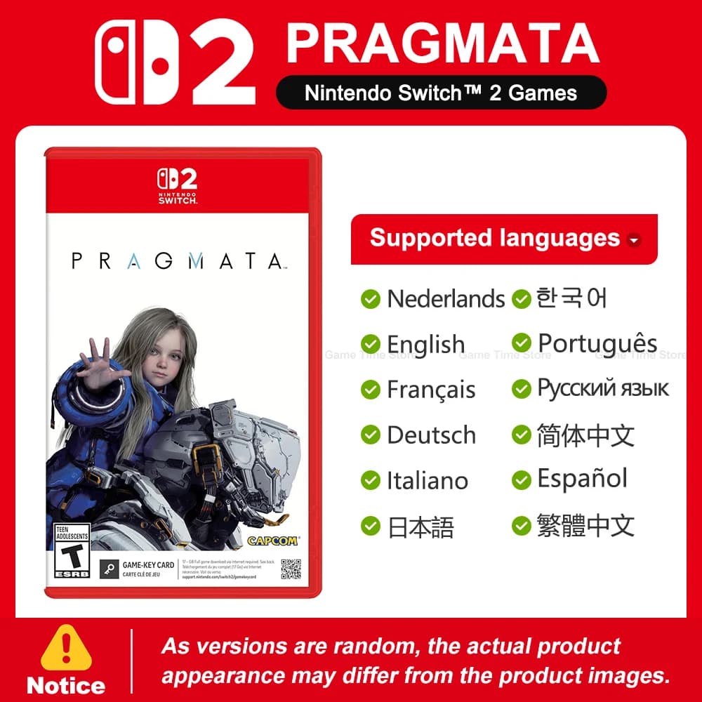 PRAGMATA Nintendo Switch 2 Jeux Cartouche de jeu physique Offres de jeux Prise en charge linguistiqu