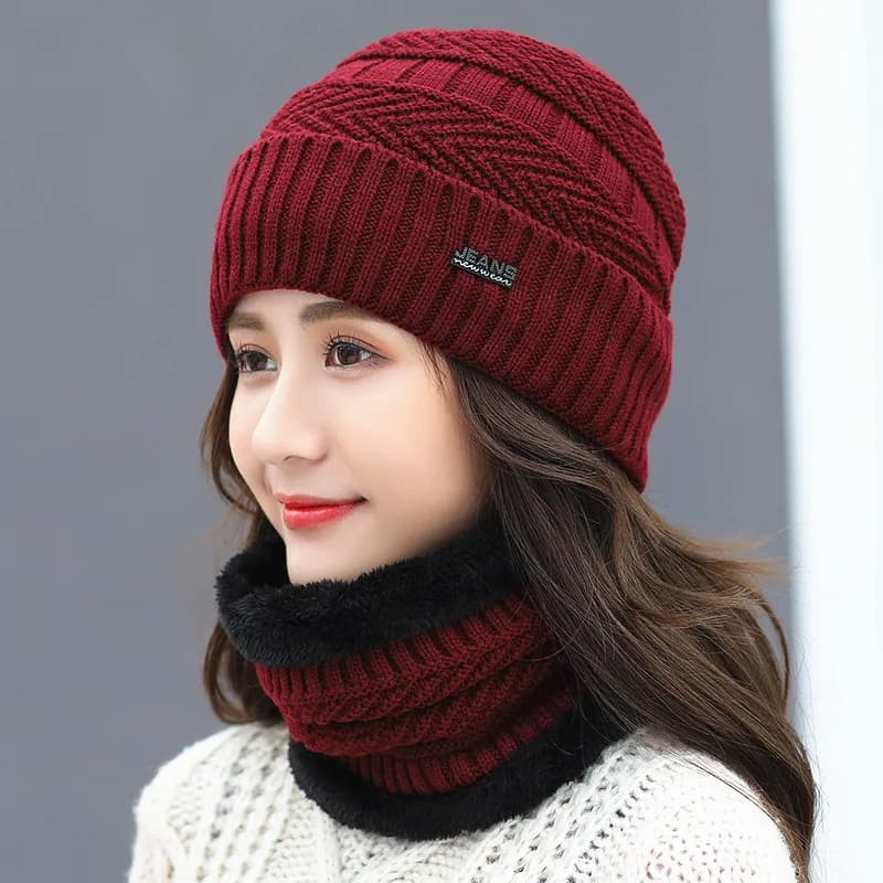 Chapeau: marée d'hiver chaude, automne et hiver, chapeau en laine, chapeau tricoté en polaire, casqu